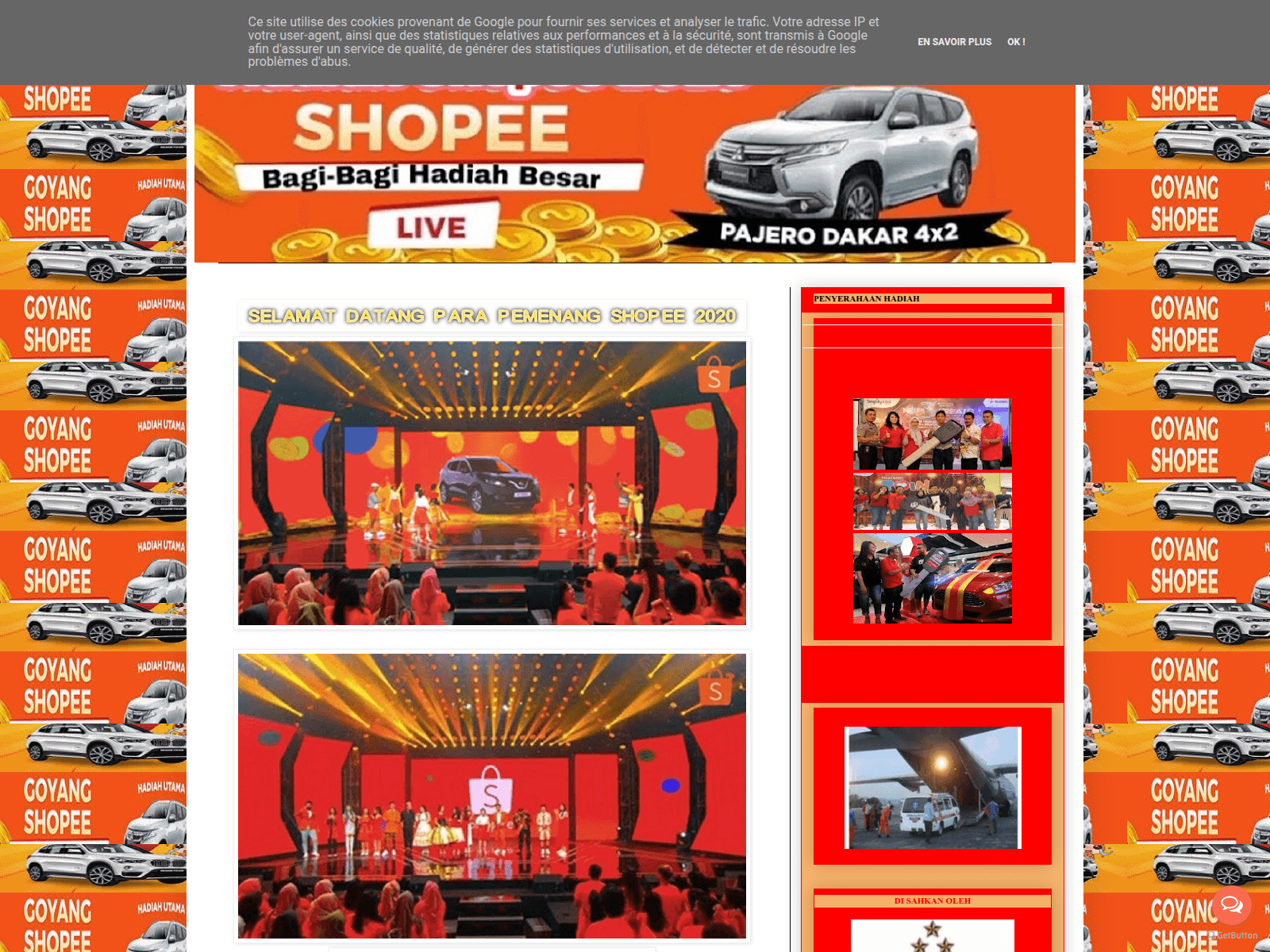Screenshot of shopeeid722.blogspot.com