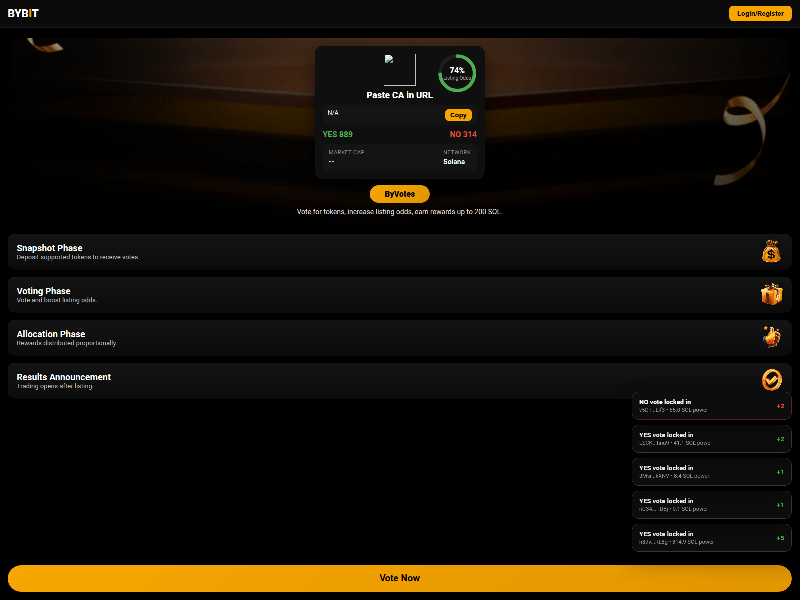 Screenshot of byvotes.xyz