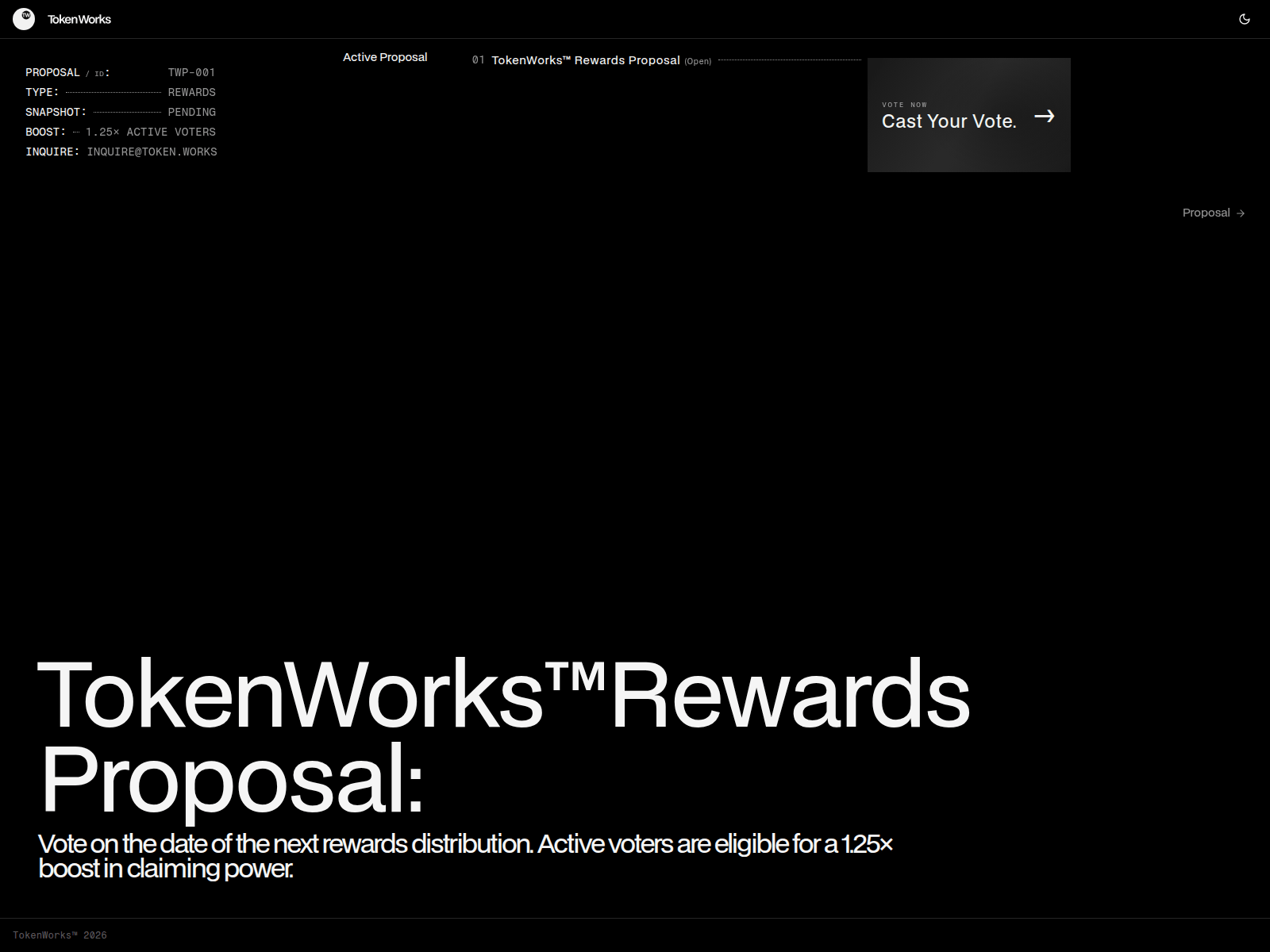 Screenshot of rewards-token.works