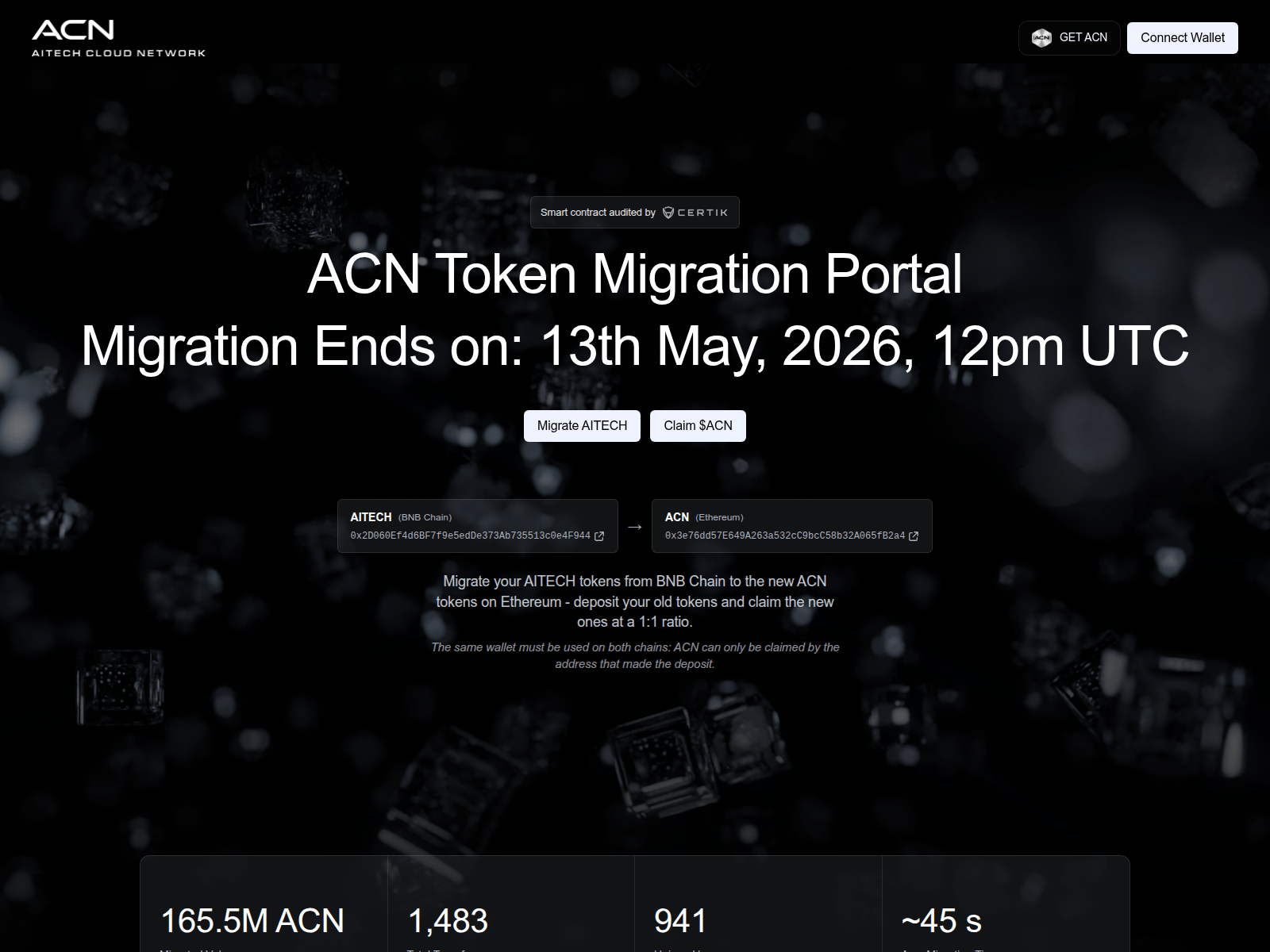 Screenshot of migrate-aitech.site