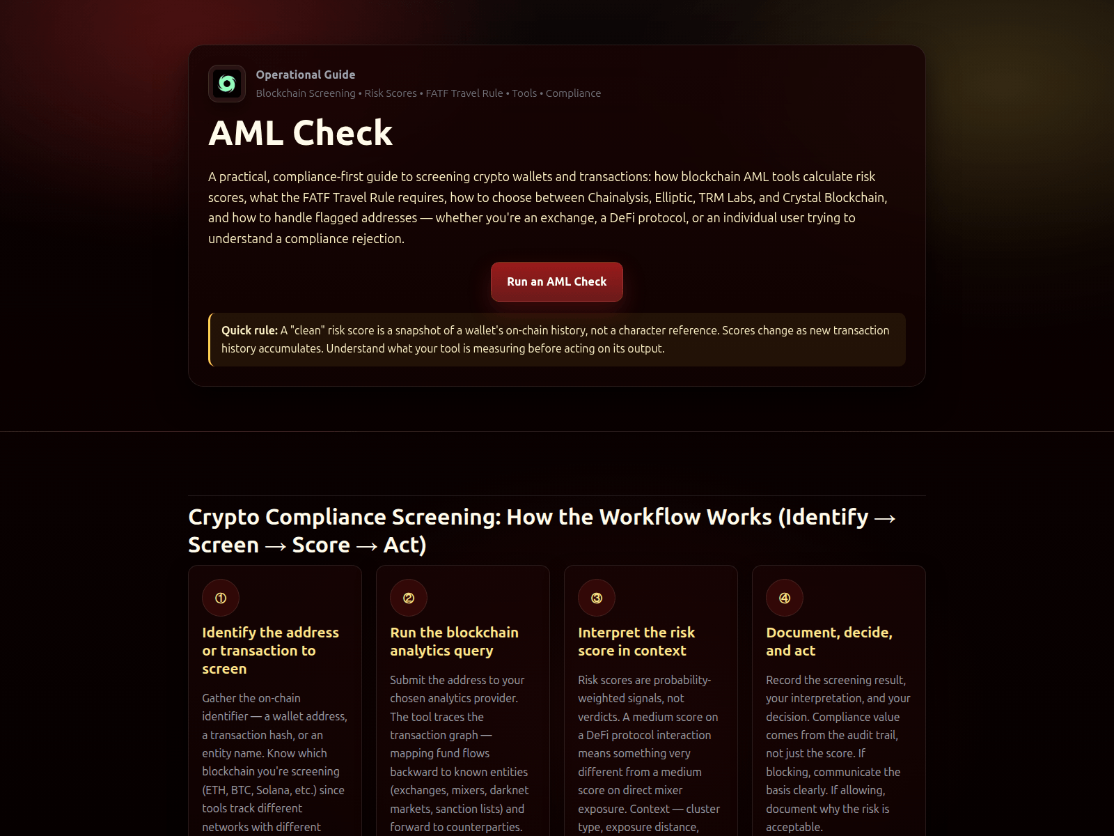 Screenshot of aml-check.github.io