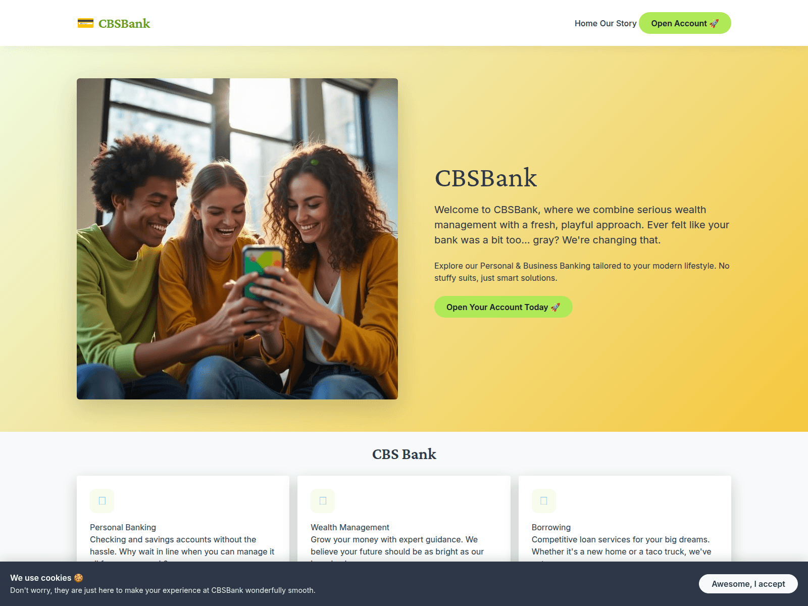 Screenshot of cbsbank-america.org