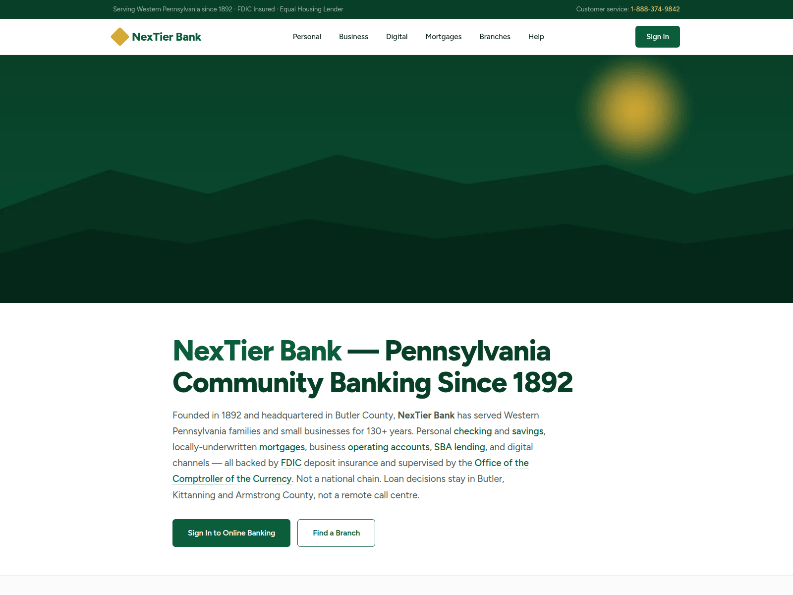 Screenshot of nextier.co.com