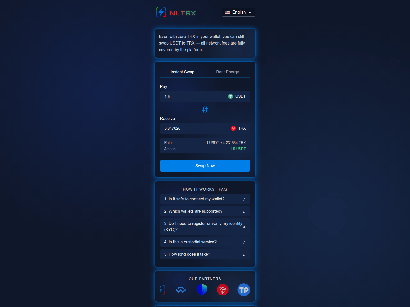 Screenshot of nltrx.com