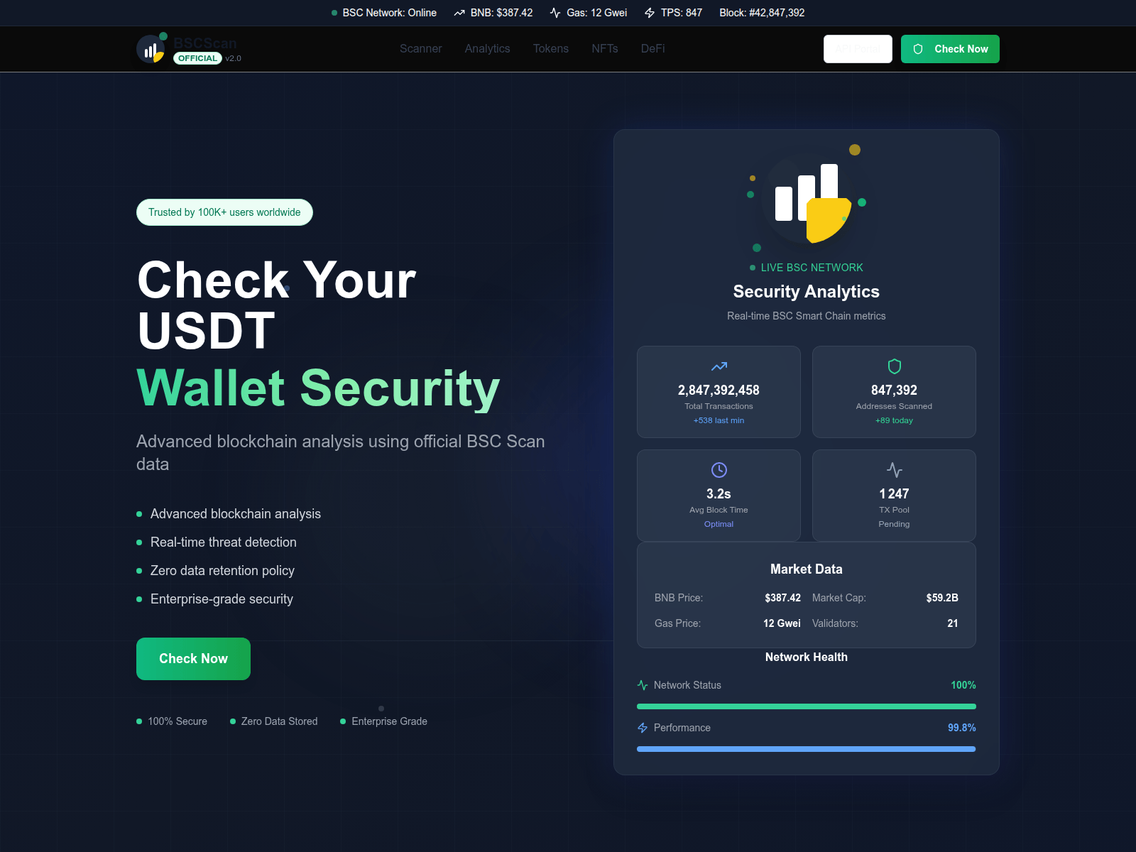Screenshot of www.chainbep.live