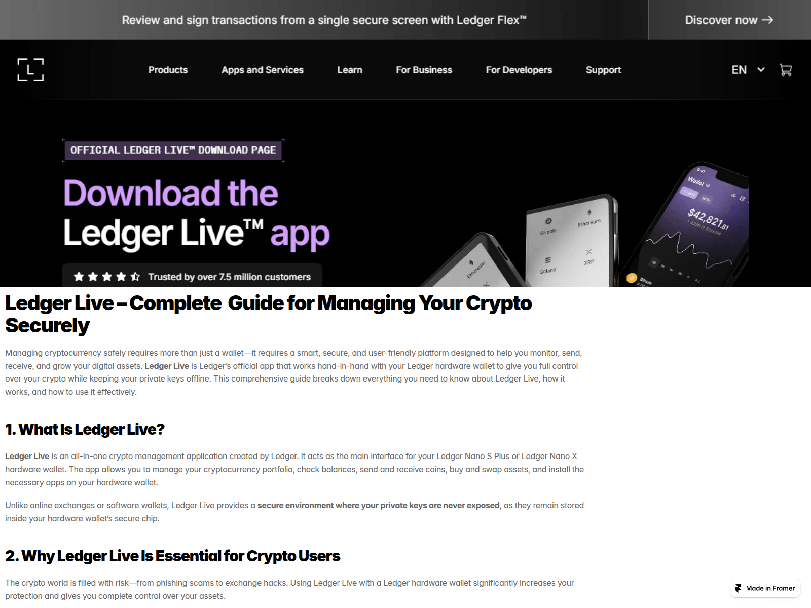 Screenshot of ledgorliv.framer.media