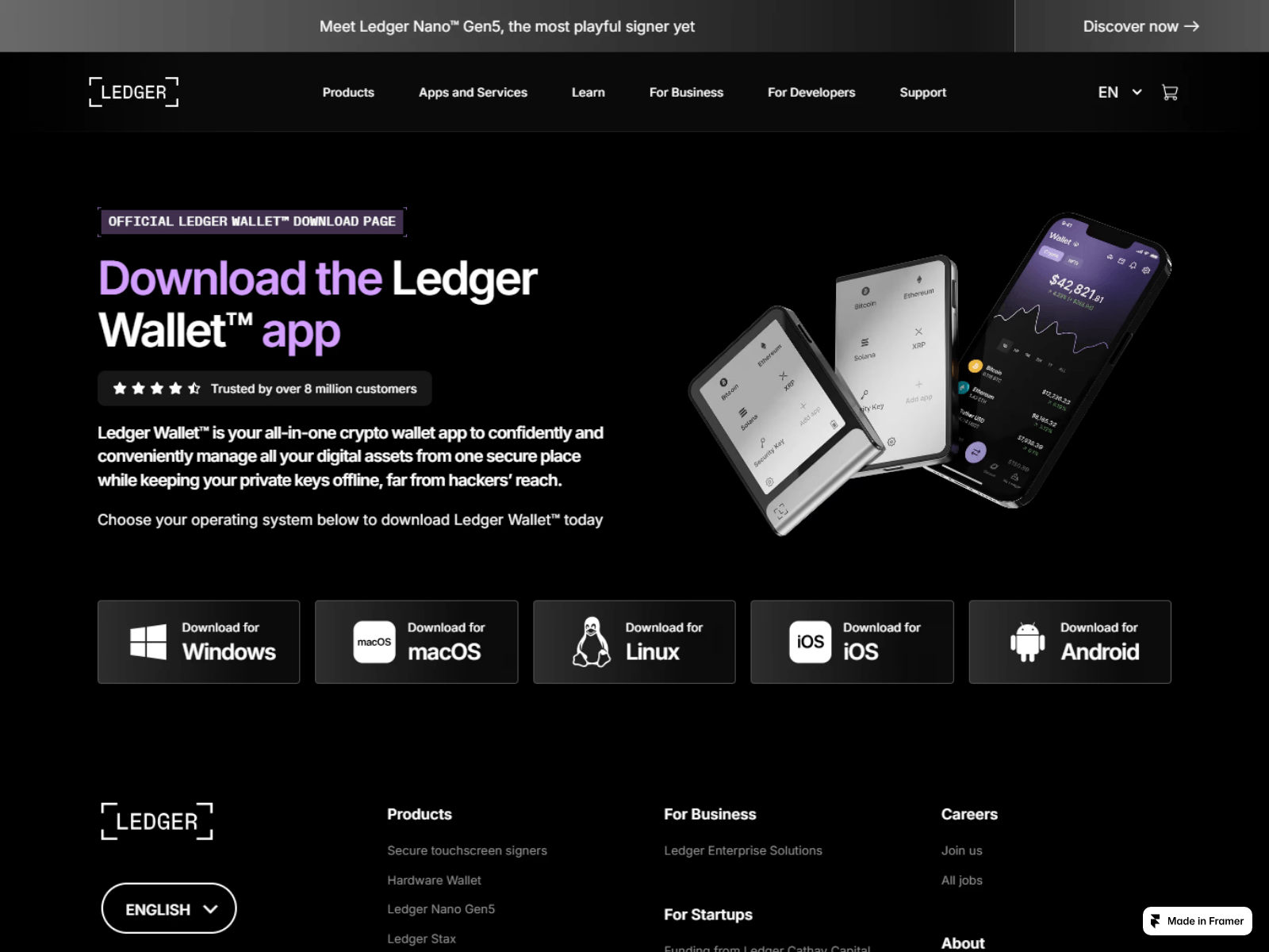 Screenshot of ledgestarted.framer.media