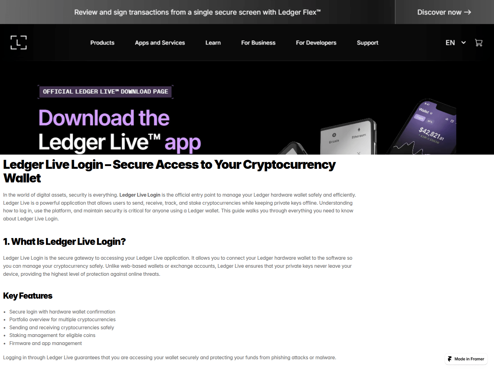 Screenshot of ledggrliveslogi.framer.media