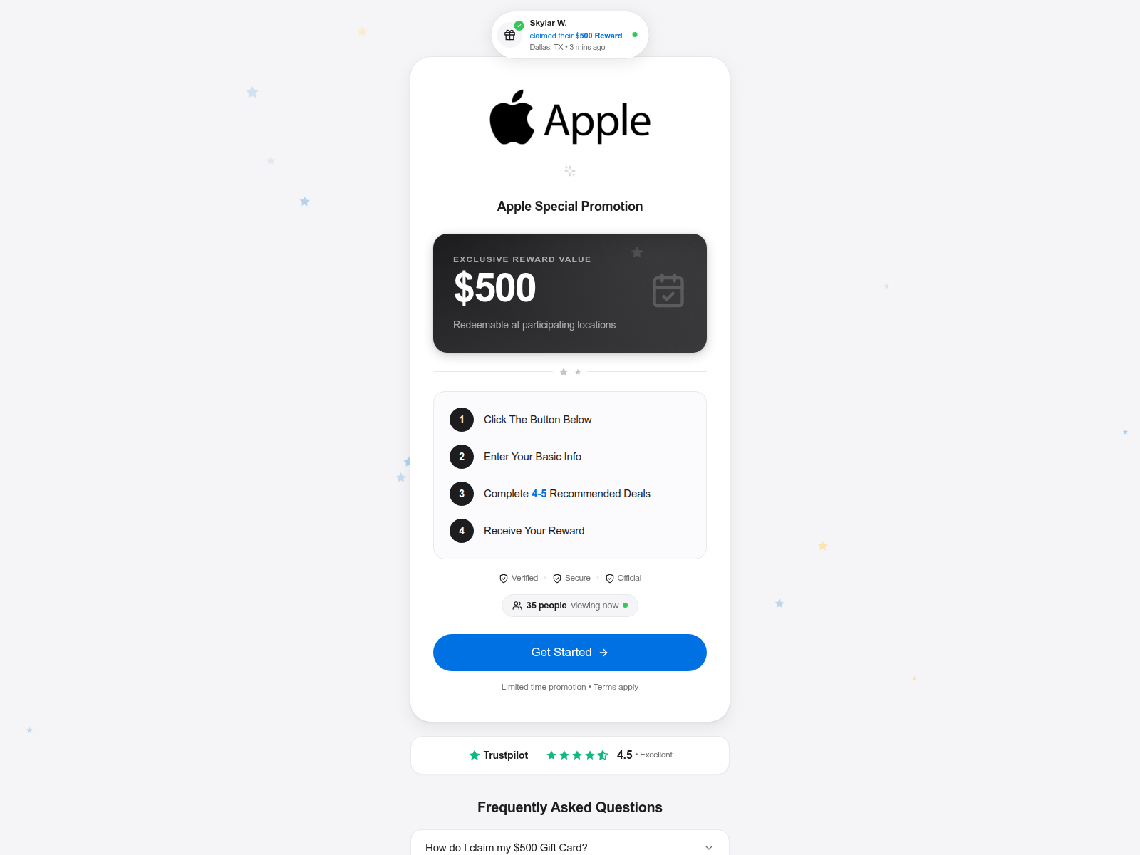 Screenshot of aprew500.com