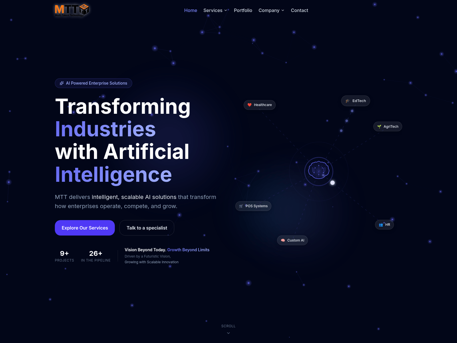 Screenshot of multitalenttechnology.com