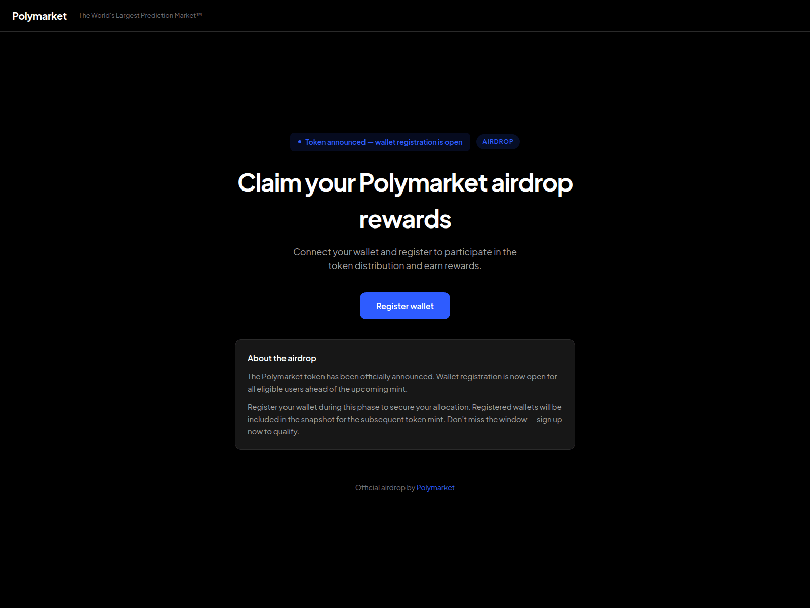 Screenshot of poly-preregister.fun