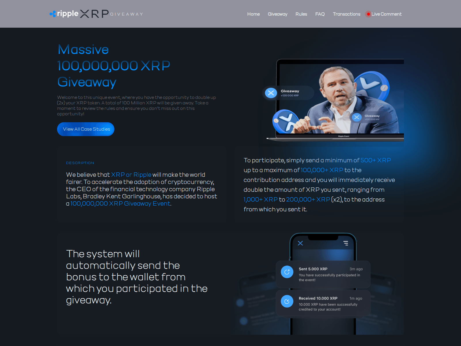 Screenshot of braddoubleevent.pages.dev