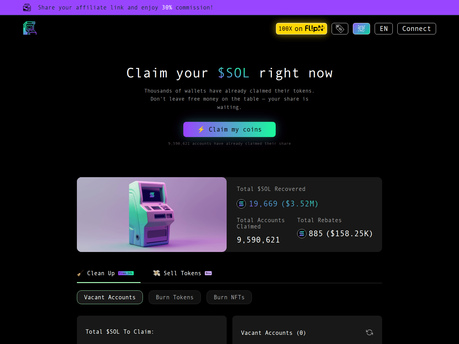 Screenshot of soldrop.icu