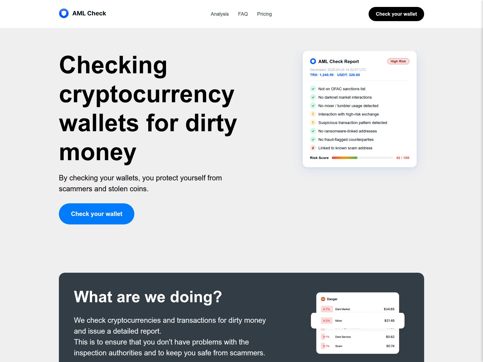 Screenshot of amlc-crypto.com