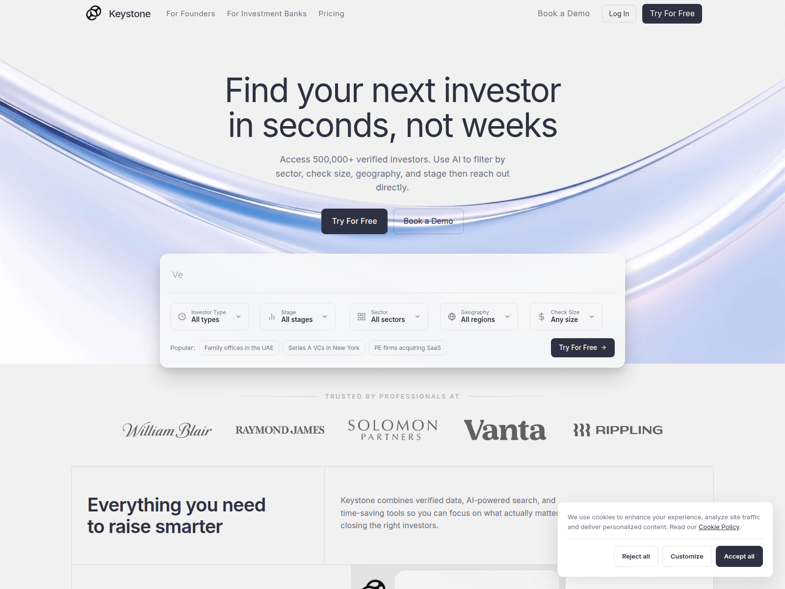 Screenshot of keystone-gains.com