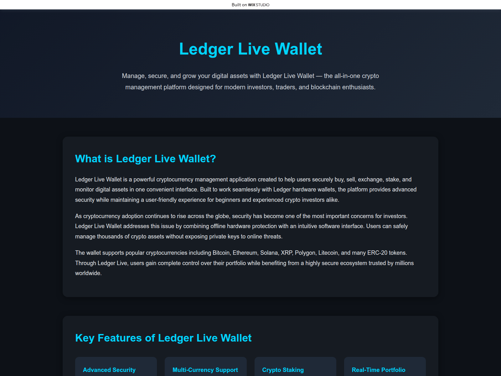 Screenshot of livepage-ldgren.wixstudio.com