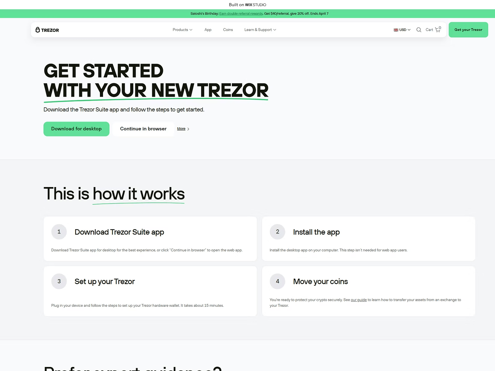 Screenshot of share-trexo.wixstudio.com