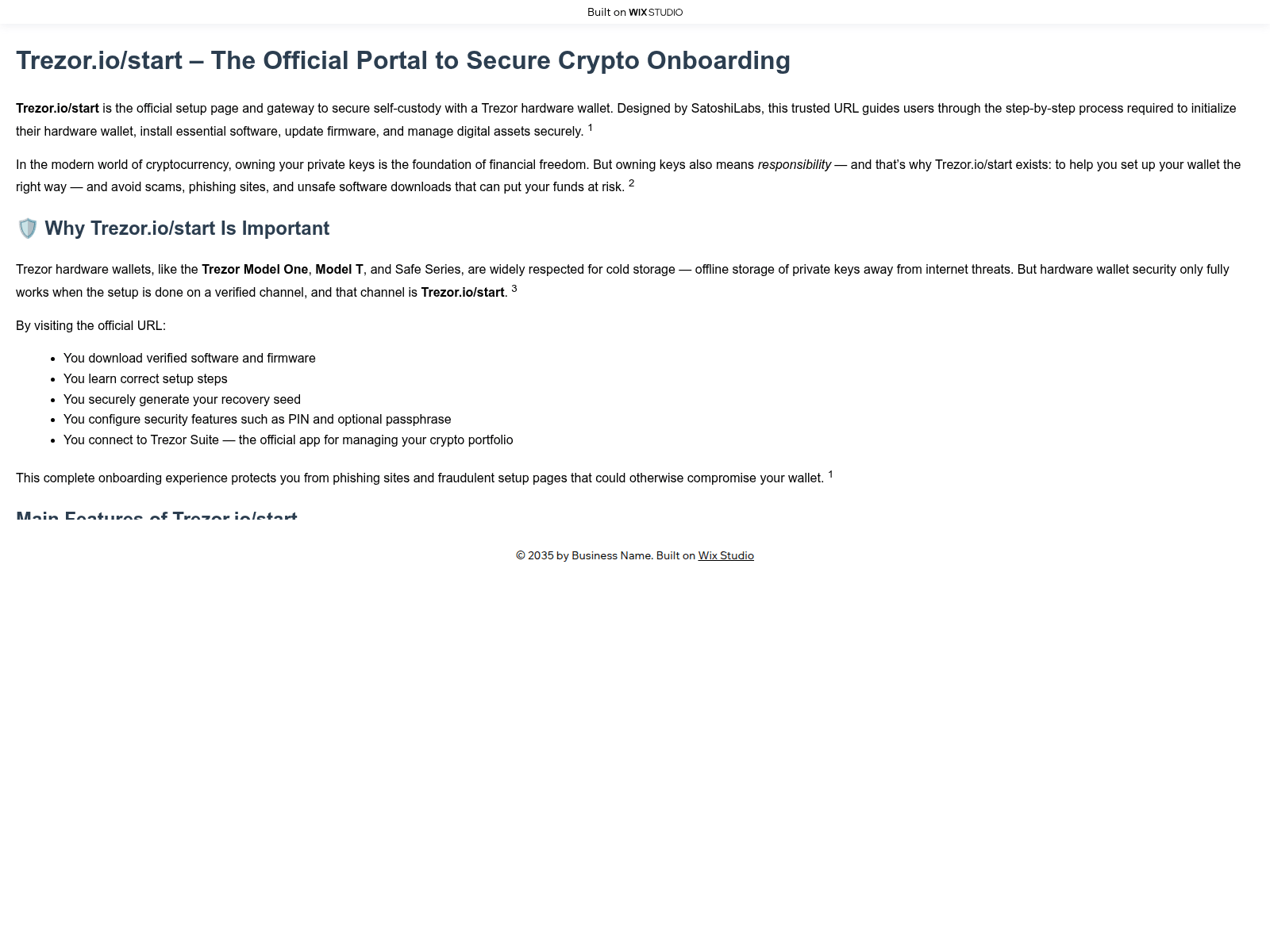 Screenshot of get-startrzor.wixstudio.com