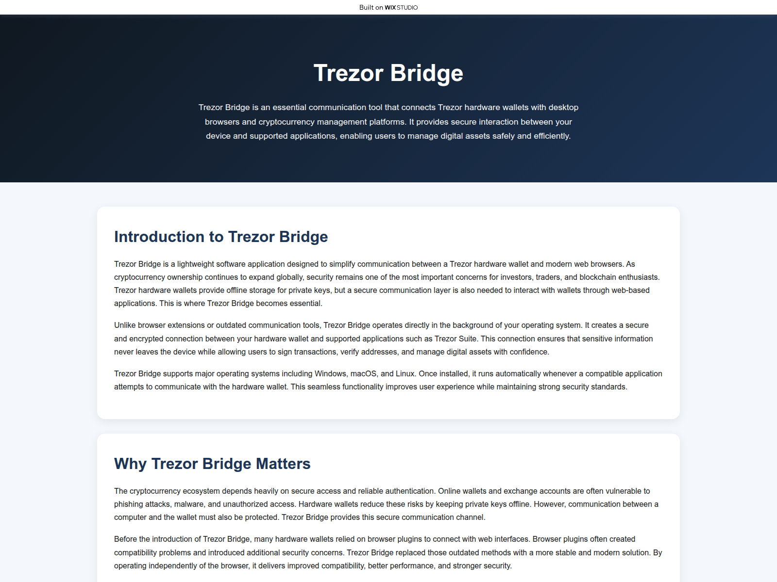 Screenshot of en-trezosuites.wixstudio.com
