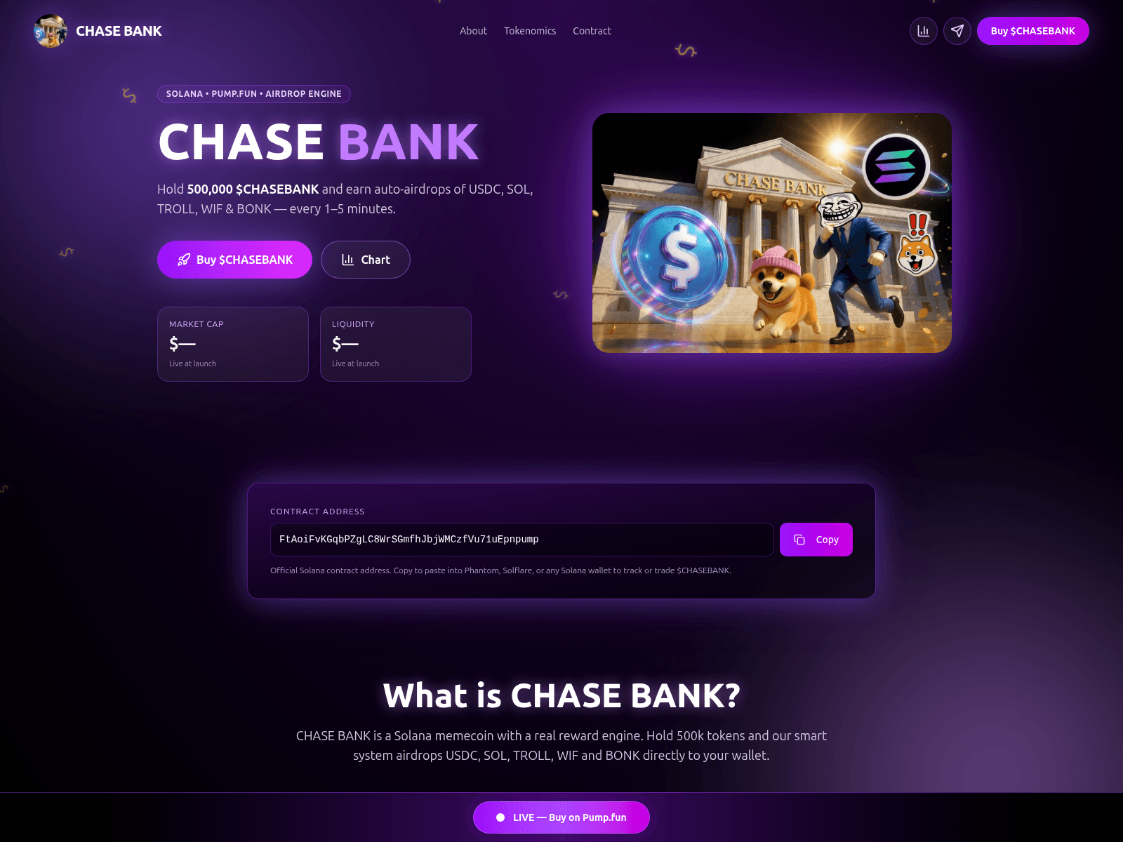 Screenshot of chasebank.fun