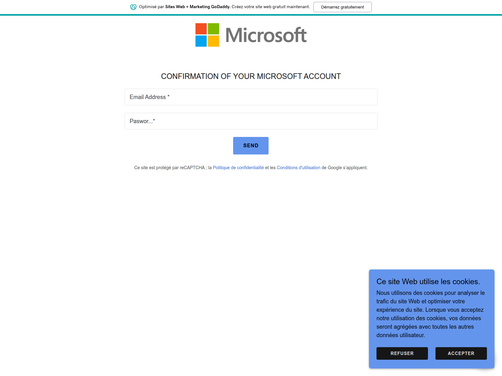Screenshot of microsave6.godaddysites.com