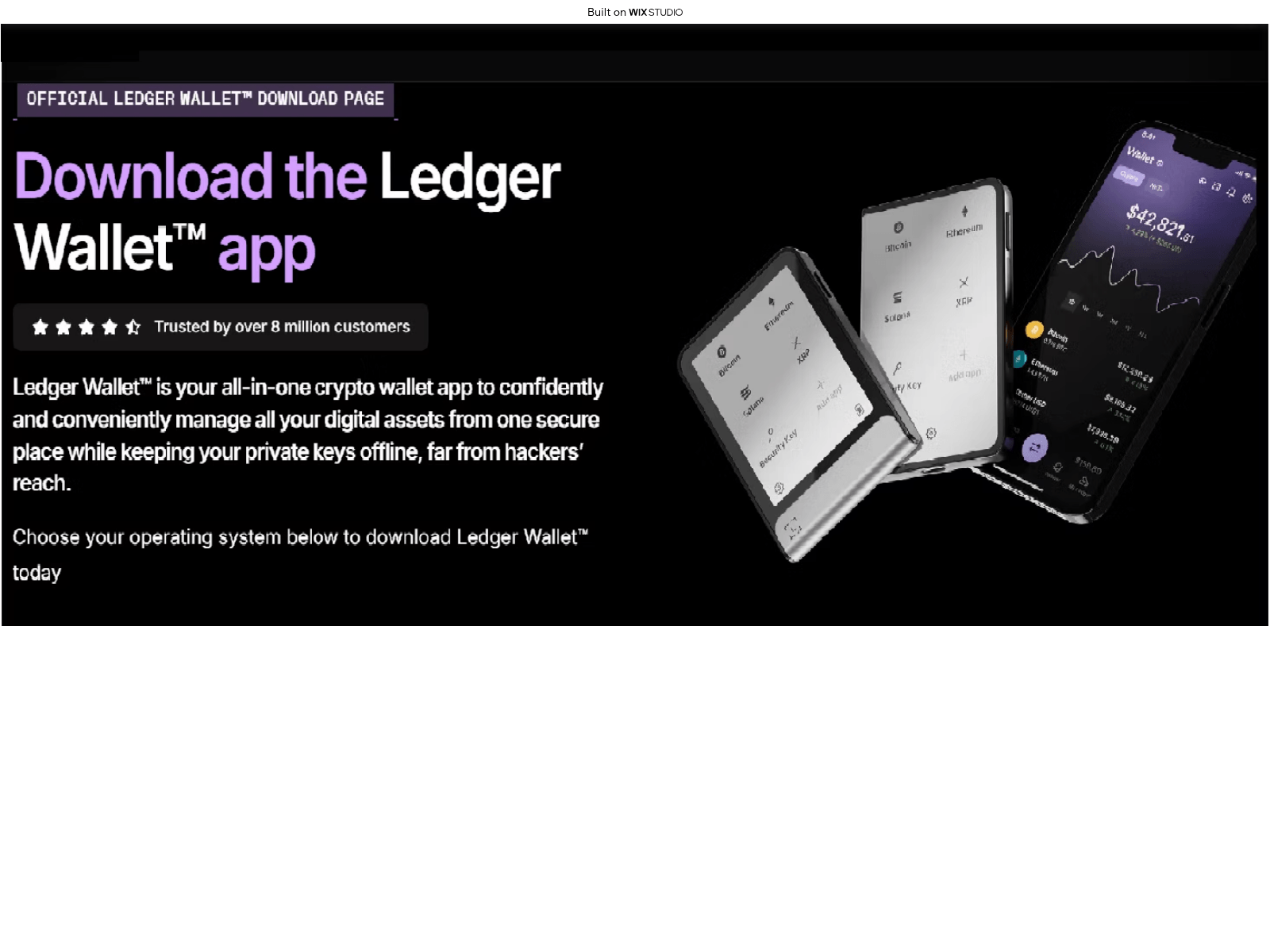 Screenshot of endesktop-ledgrs.wixstudio.com