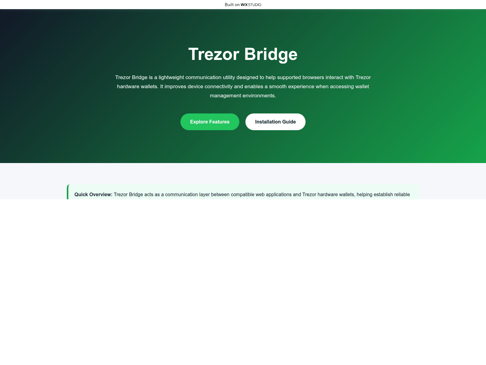 Screenshot of live-bridgecdn.wixstudio.com