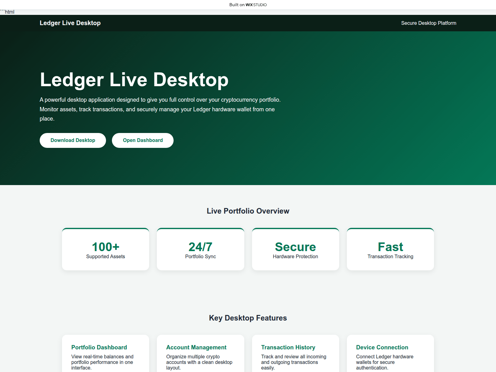 Screenshot of en-desktop-lives.wixstudio.com