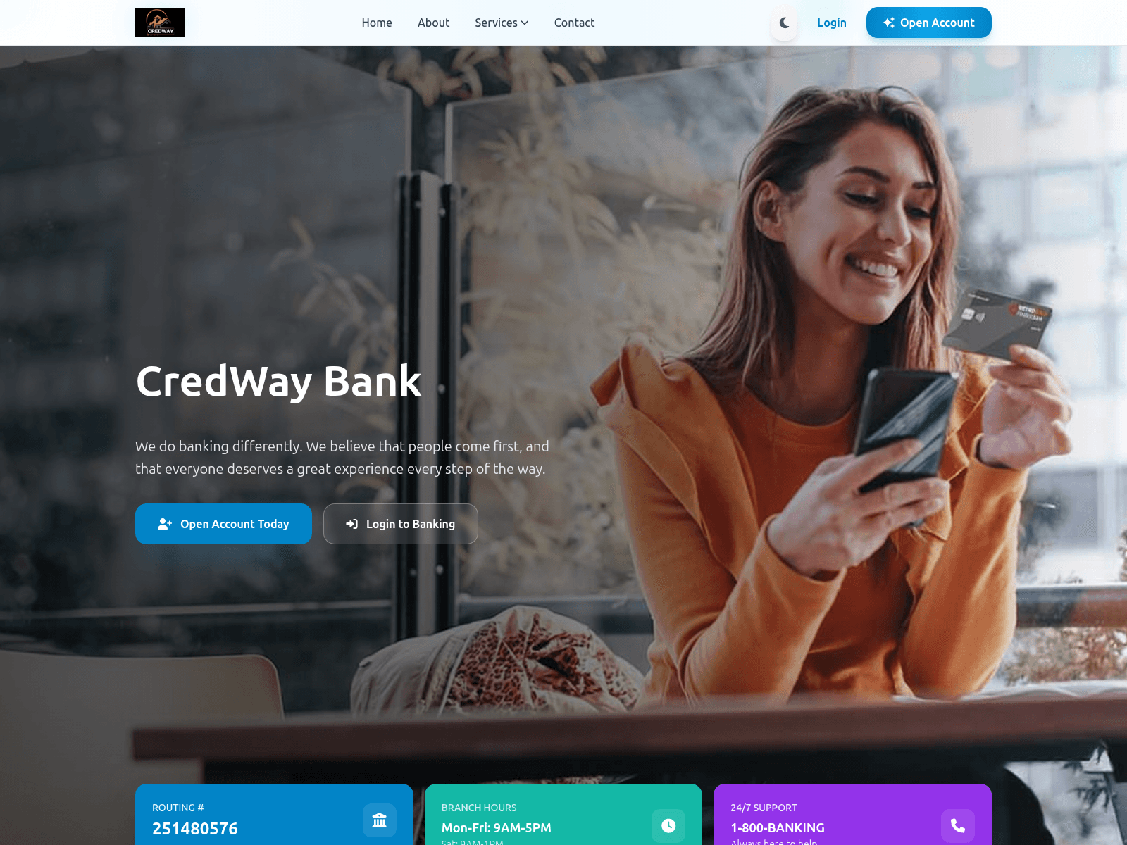 Screenshot of credwaybk.com