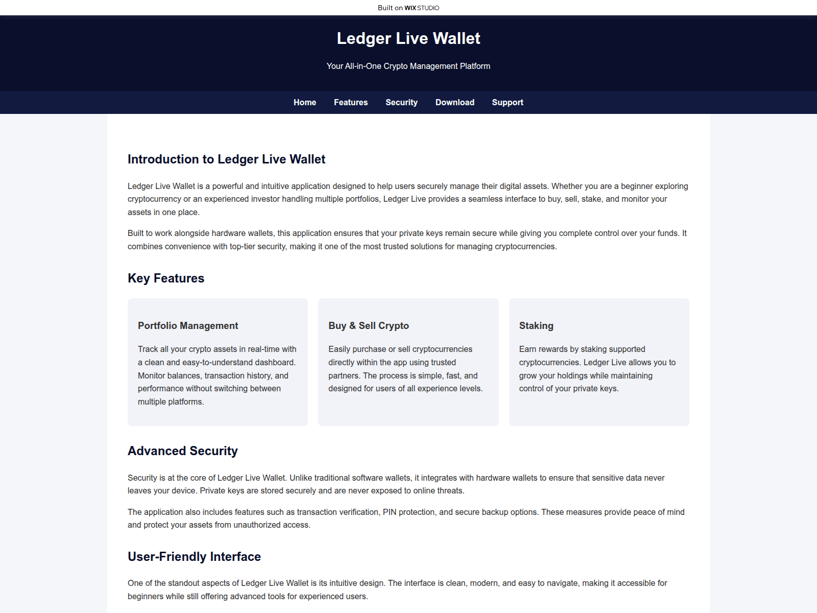 Screenshot of starten-live.wixstudio.com