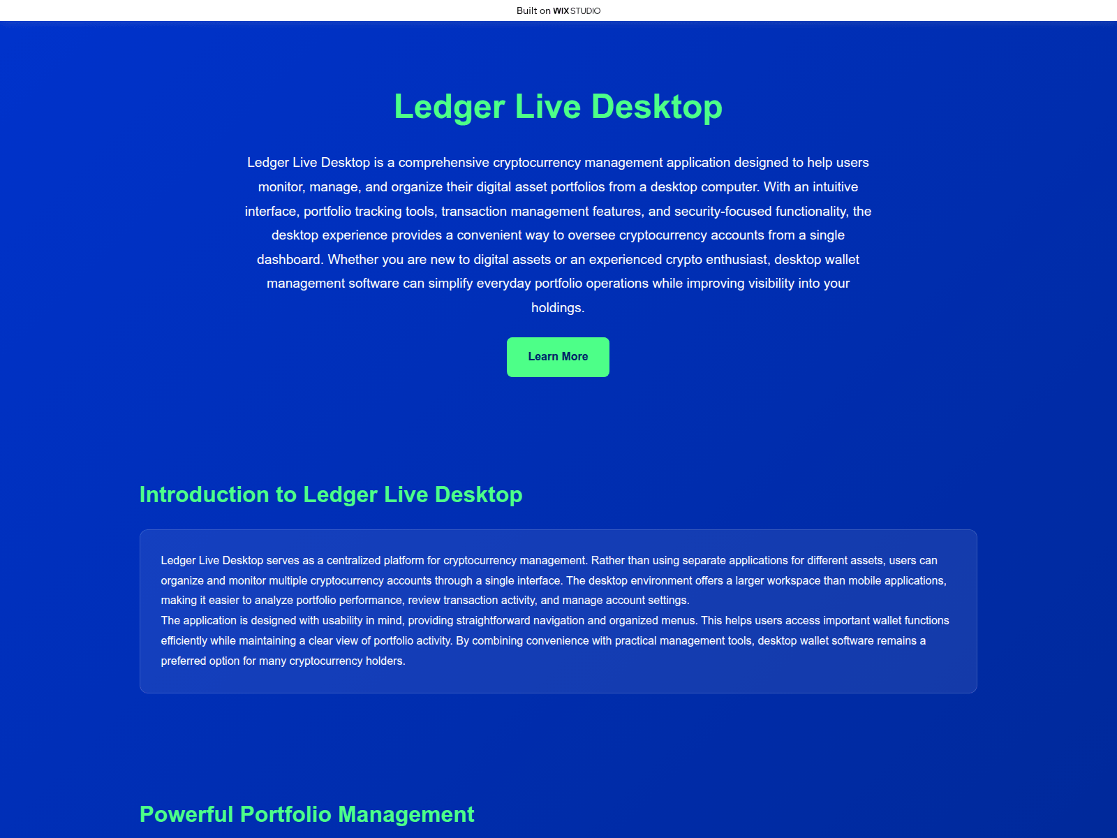 Screenshot of us-desktop-lives.wixstudio.com