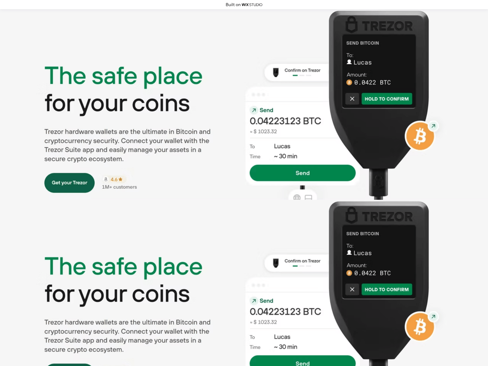 Screenshot of started-trezncdn.wixstudio.com