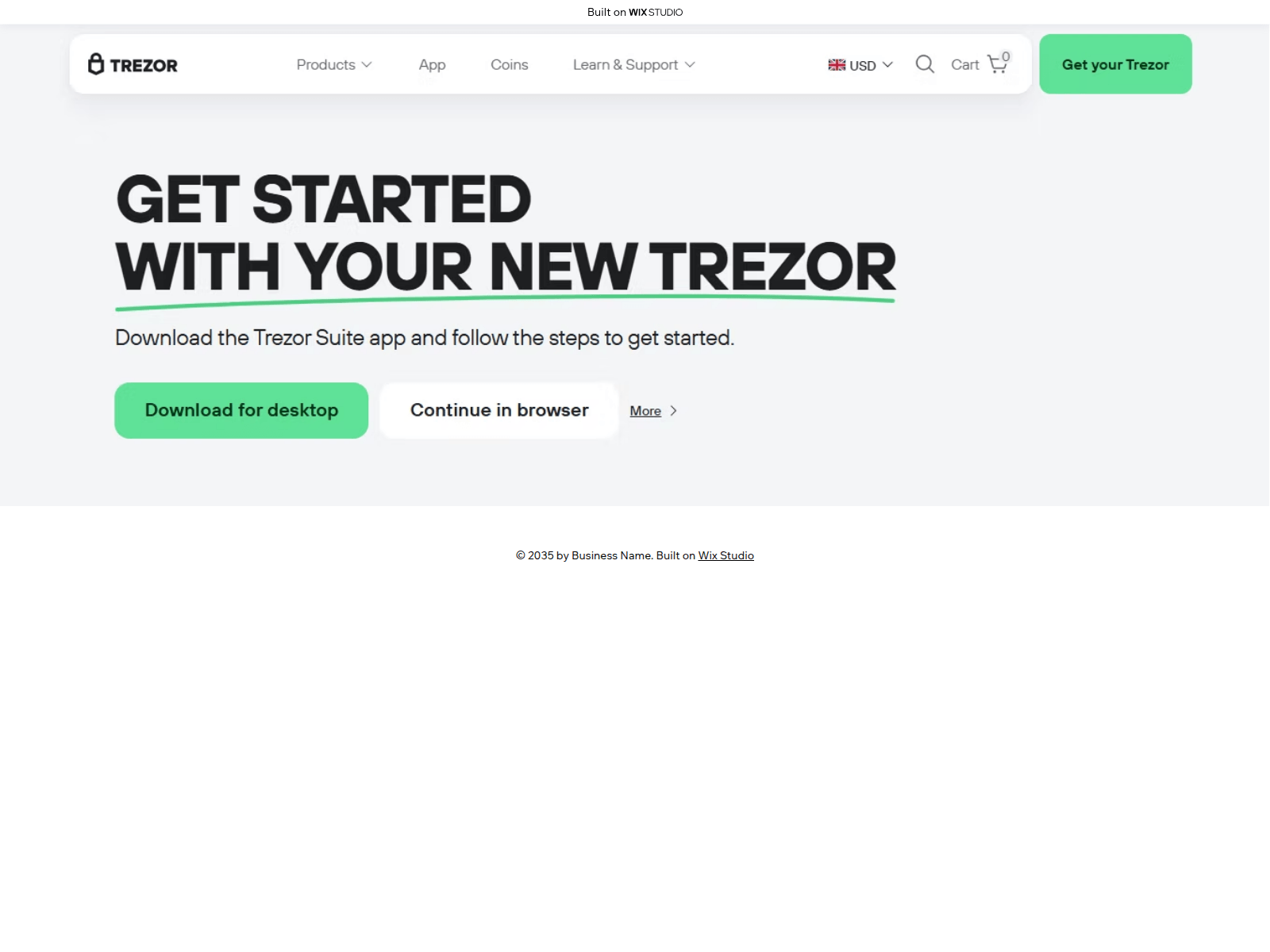 Screenshot of home-trexsercdn.wixstudio.com