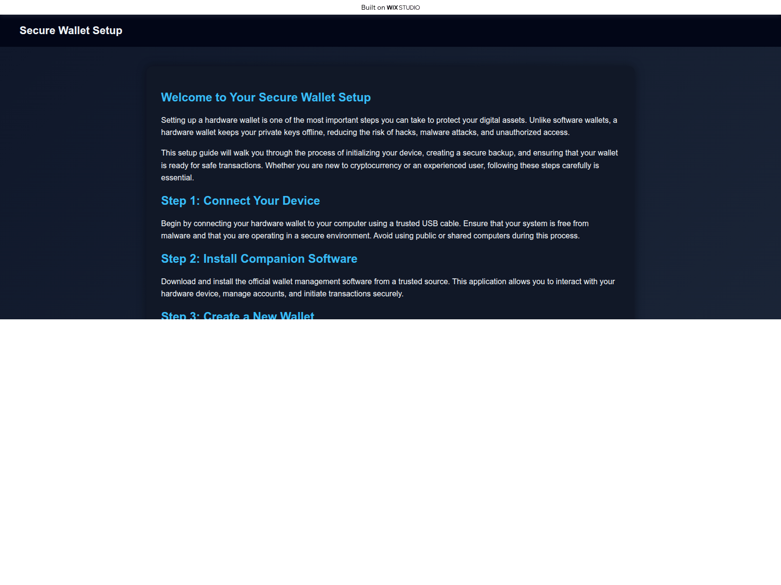Screenshot of tezorprostart.wixstudio.com