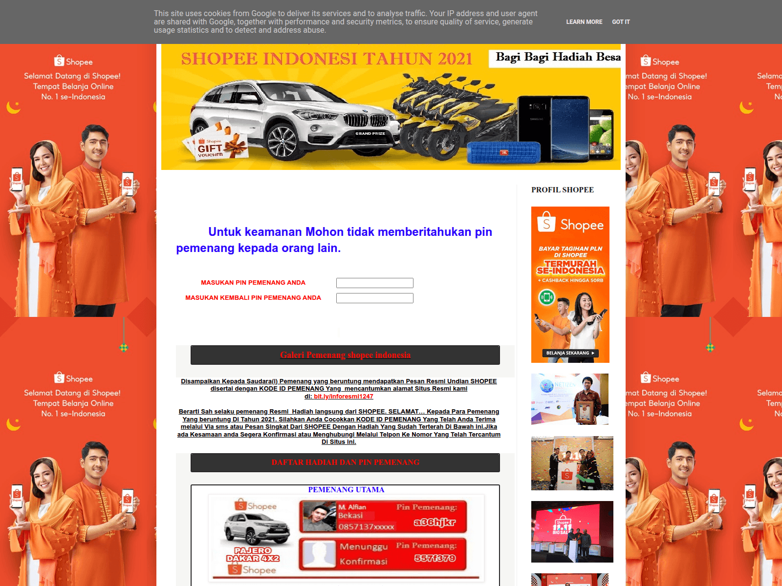 Screenshot of inforesmi1247.blogspot.com