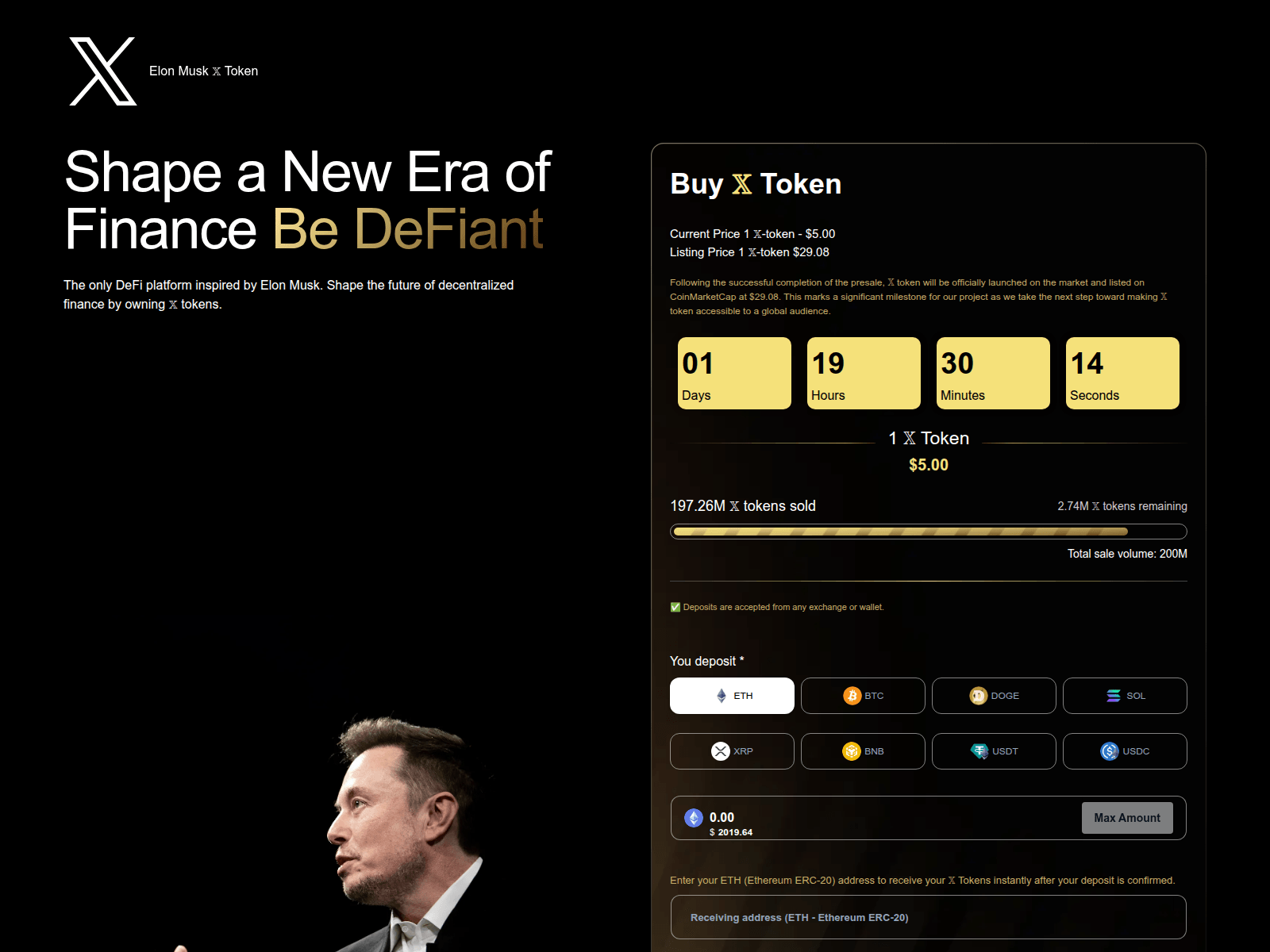 Screenshot of token-x.org