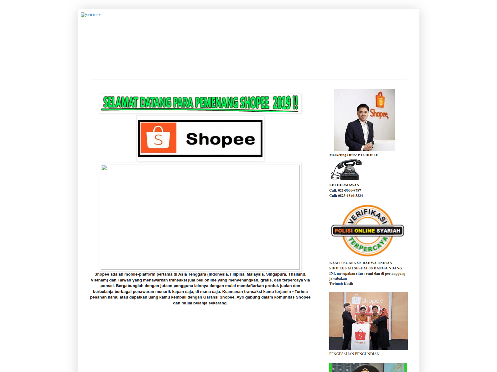 Screenshot of pt-shopee034.blogspot.com
