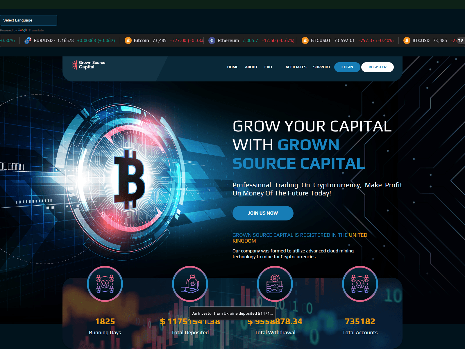 Screenshot of gsourcelimited.ltd