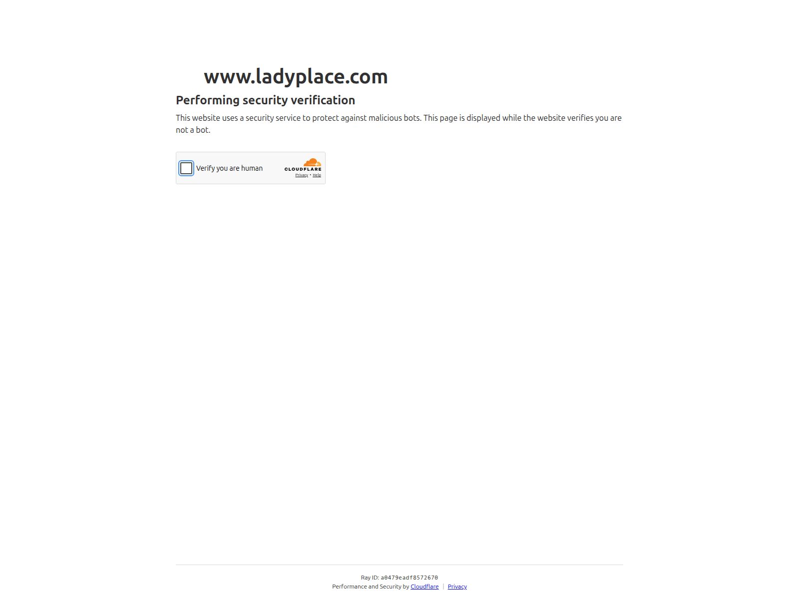 Screenshot of www.ladyplace.com