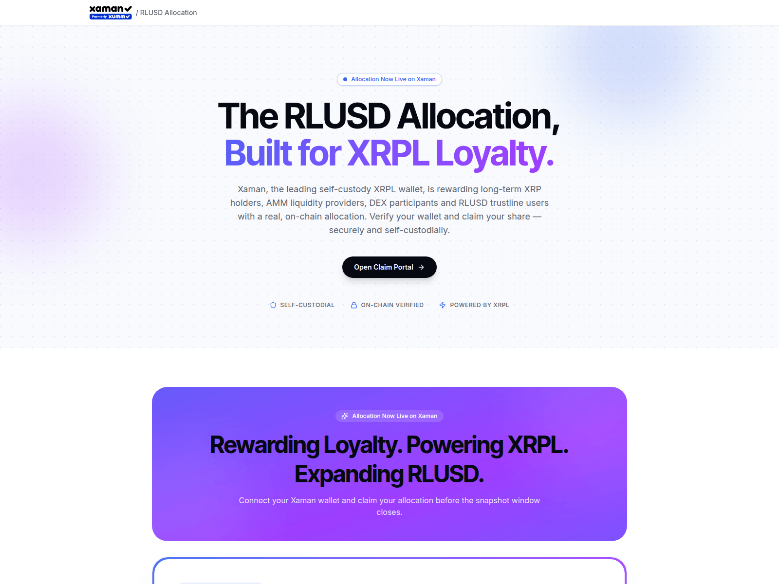 Screenshot of xamanrlusd.app