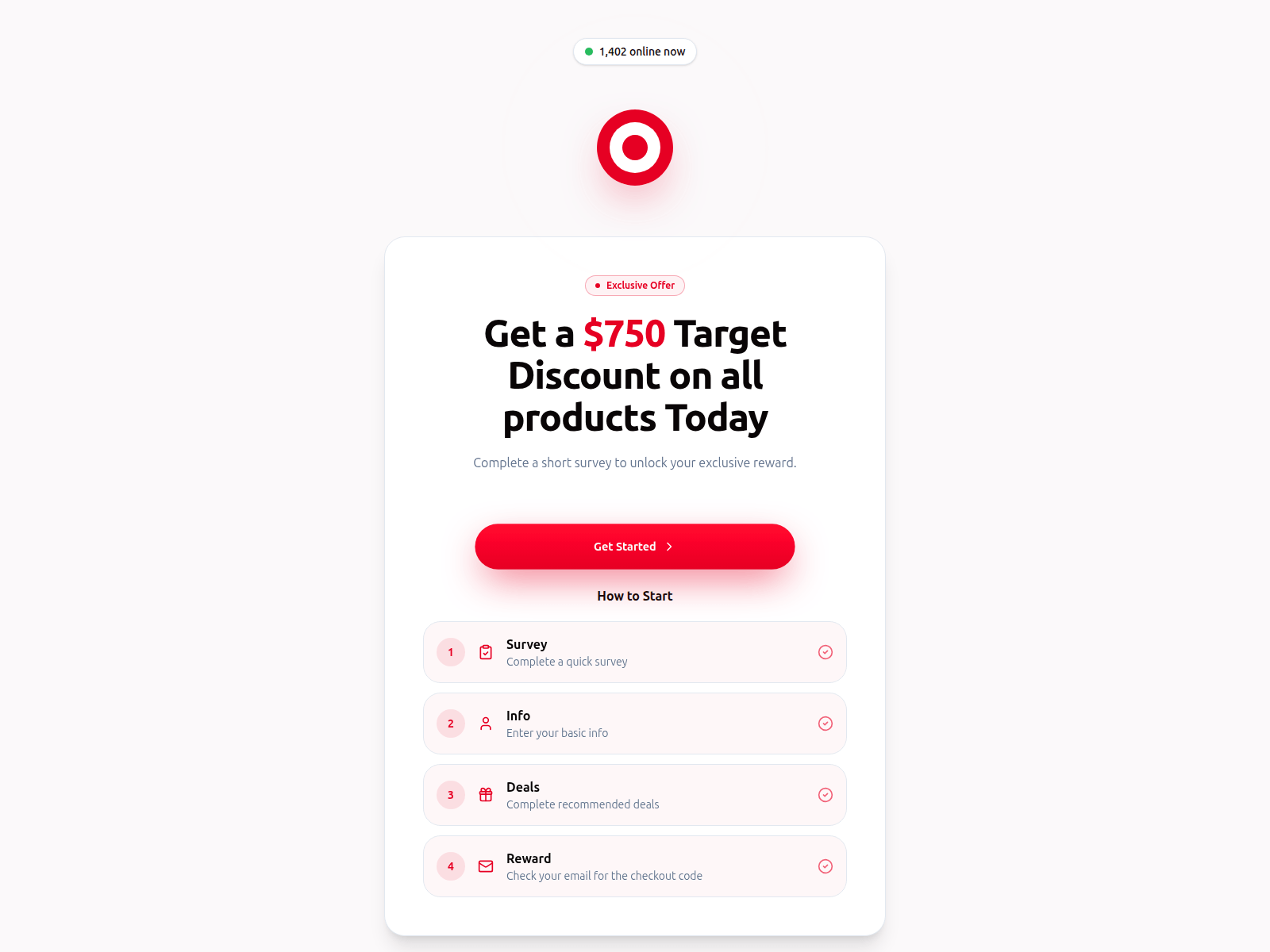 Screenshot of giftredcircle.com