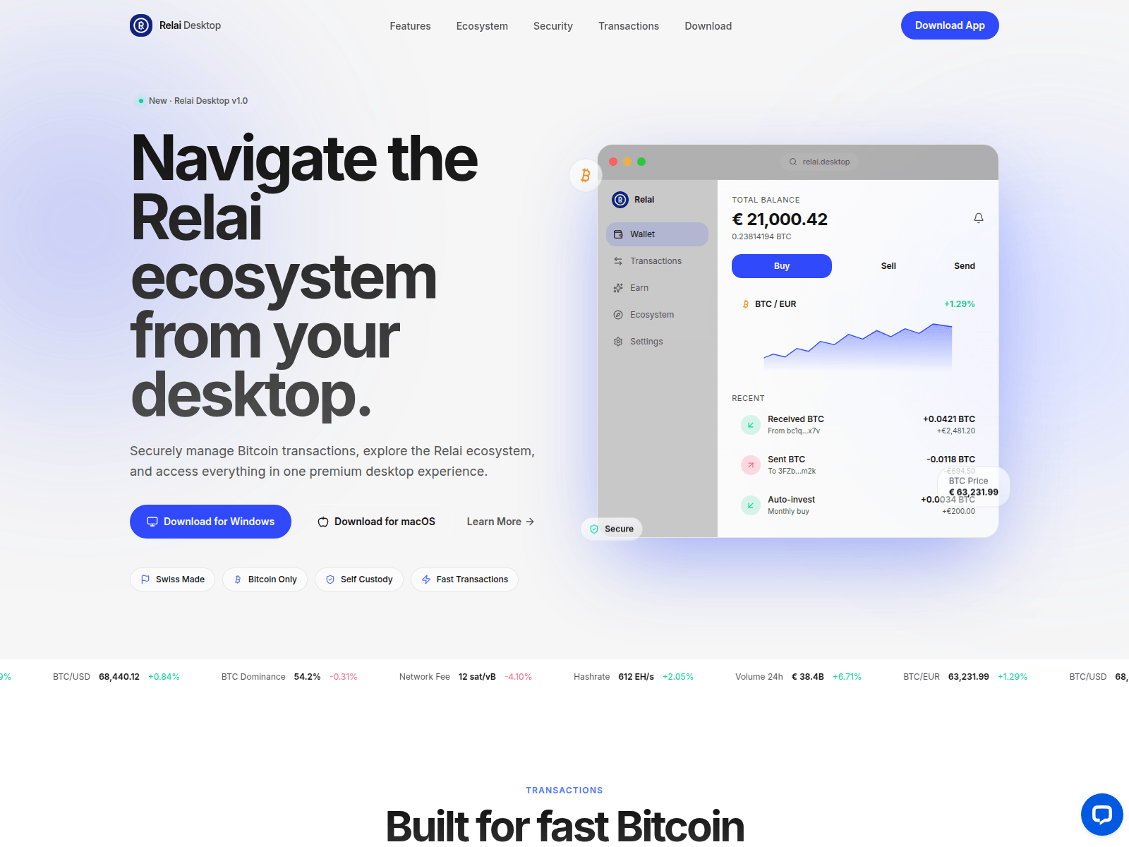 Screenshot of relaiappdesktop.app