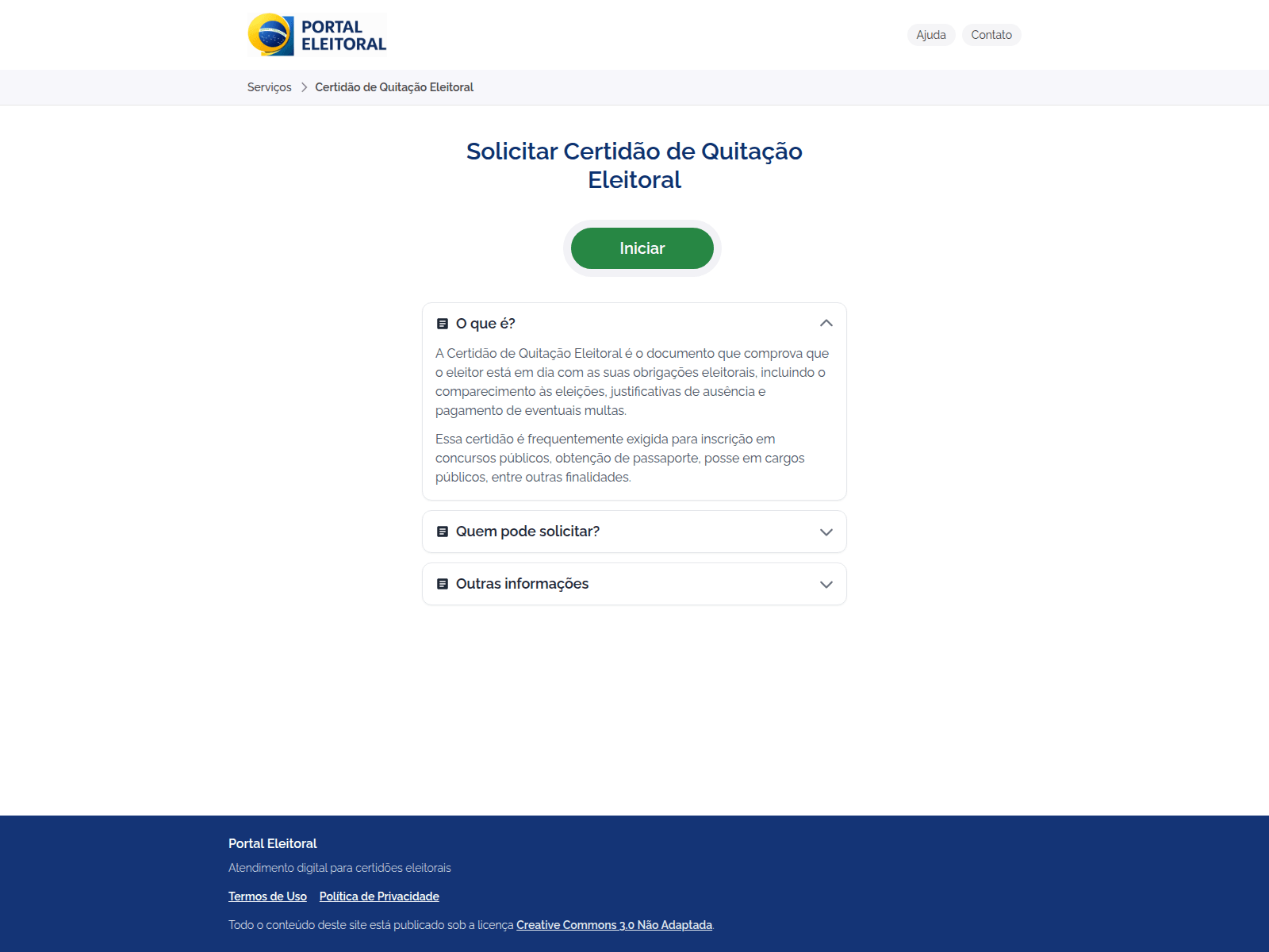 Screenshot of quitacaodoeleitor.com