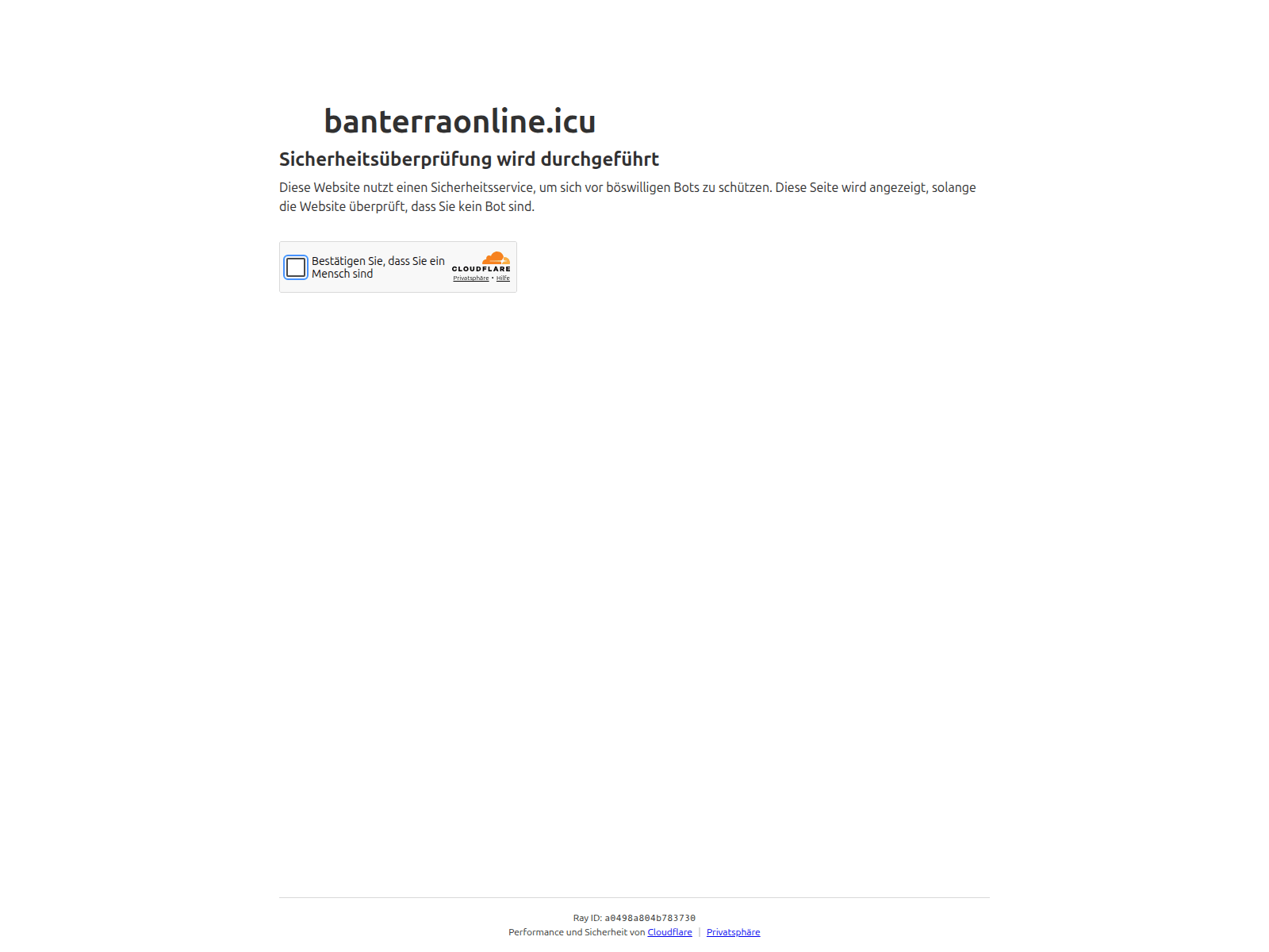 Screenshot of banterraonline.icu