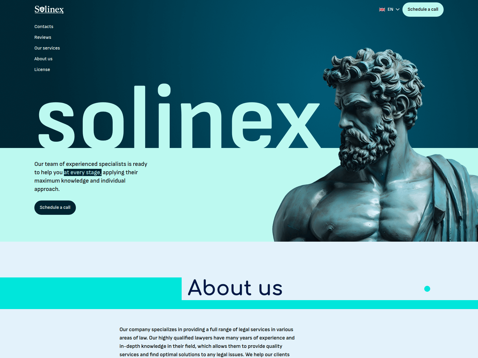 Screenshot of solinex.info