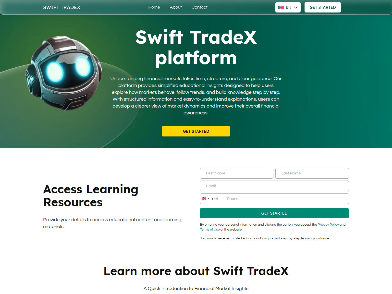 Screenshot of swifttradex.live