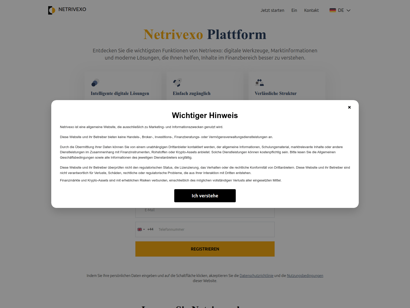 Screenshot of netrivexo-de.live