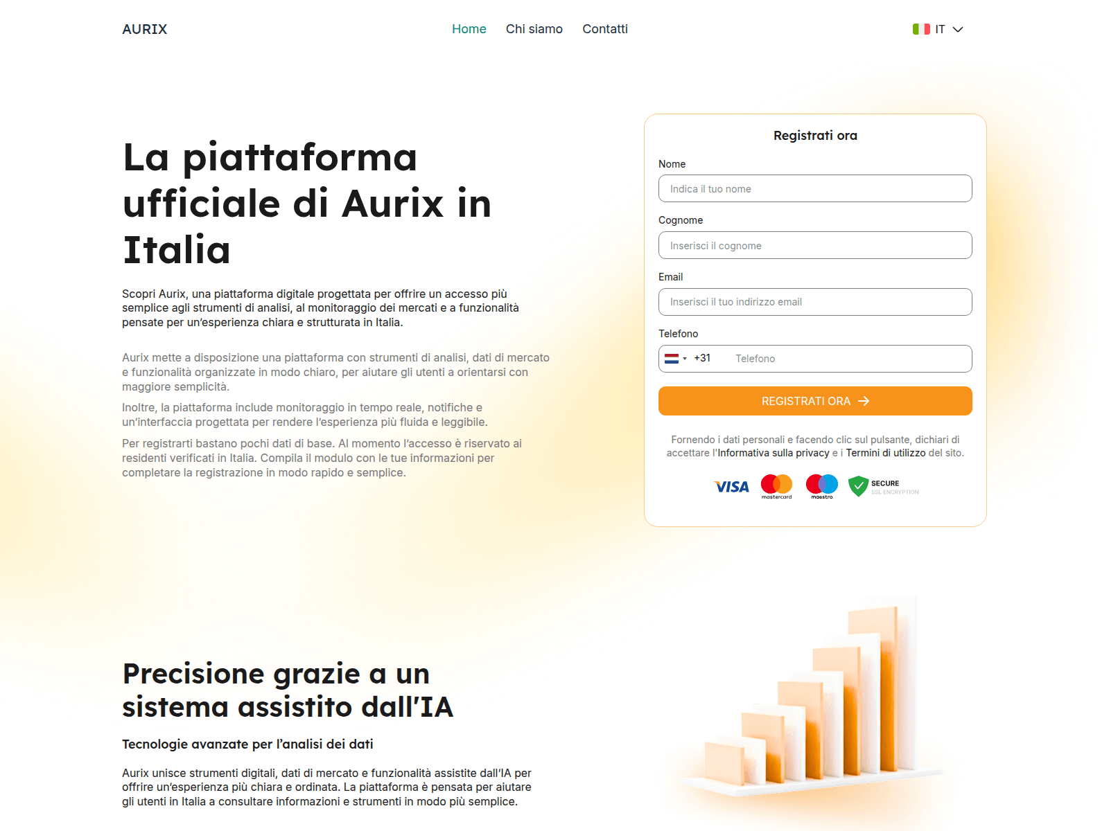 Screenshot of aurix-ai-it.live