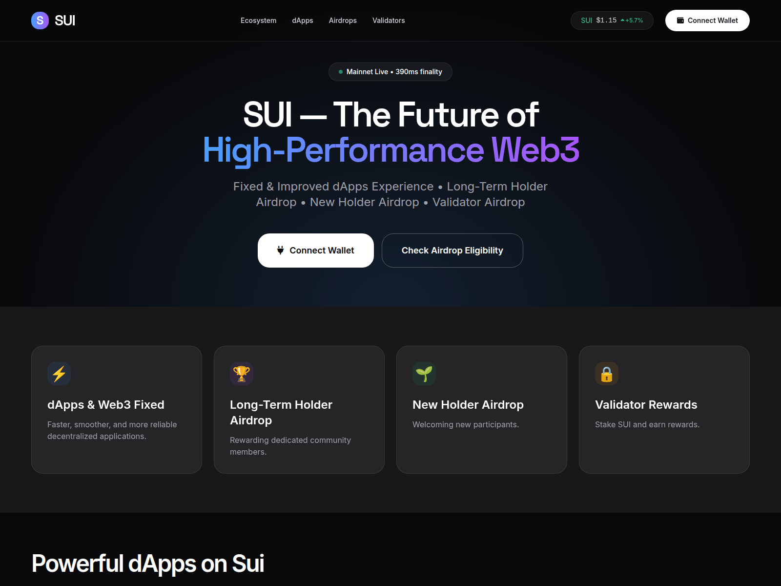 Screenshot of suiwebinteractionhub.live