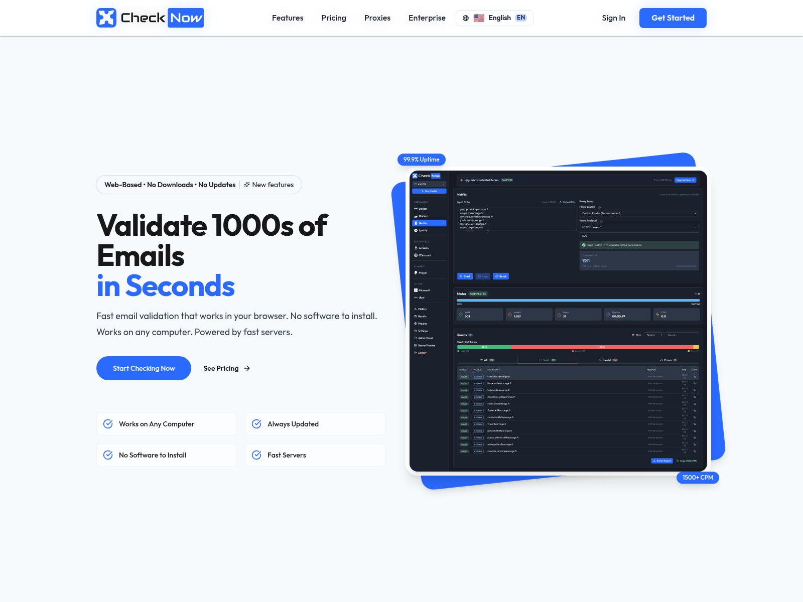 Screenshot of checknowdemos.live